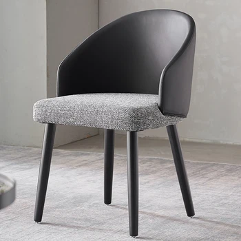 עץ מעצב נוח כסאות אוכל מלון יוקרה מודרני נורדי כיסאות טרקלין ארגונומי Cadeiras ריהוט הבית WJ30XP