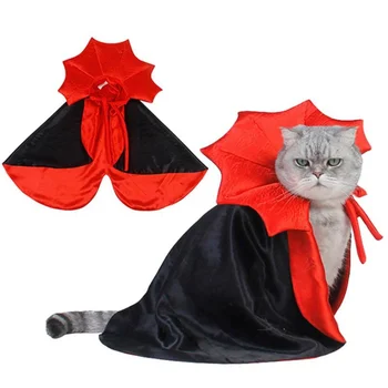 מחמד ליל כל הקדושים תלבושות חמוד Cosplay ערפד הגלימה עבור כלב קטן חתלתול חתול גור שמלת Kawaii מחמד בגדים חתול Accessoties