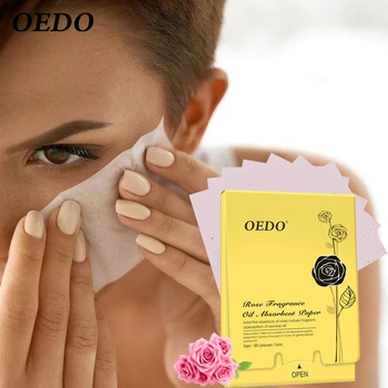 OEDO שמן ורדים קליטת פנים נייר ביעילות לספוג את עודפי השמן איפור מרענן טיפוח לפנים שמן קליטת רקמות