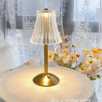 בר גע מנורת שולחן נטענת אלחוטית מנורת שולחן נייד השינה בלילה אור LED תפאורה האור קפה מסעדת מלון