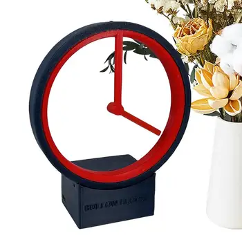עומד שעון על המדף אילם צפה בציר תכליתי שולחן העבודה קישוט חלול קטן שולחן עתיק שעונים שעון לחיים