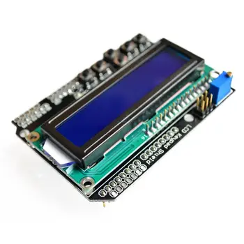 LCD לוח מקשים מגן LCD1602 LCD 1602 מודול תצוגה ATMEGA328 ATMEGA2560 pi פטל אונו מסך כחול
