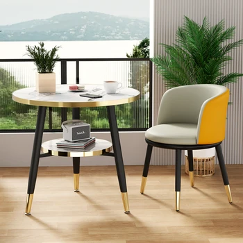 אור יוקרה שולחן קפה מודרני בסלון יצירתי נורדי עגולים קטנים תה שולחן שולחן אוכל ספה שולחן צד ריהוט הבית