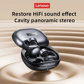 Lenovo חדש אלחוטית Bluetooth אוזניות קליפ על האוזן, יציבות ונאמנות גבוהה איכות צליל כפול מיקרופון HD קורא אוזניות.