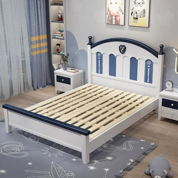 עיצוב מעץ לילדים מיטה מודרנית יוקרה נייד יחיד לנוער מיטת פעוט בנים גאמה Crianca ריהוט חדר שינה MQ50CB