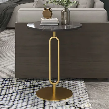 נורדי יוקרה שולחן הקפה בסלון עיצוב אסתטי פשוטה שולחנות קפה השינה סיבוב מינימליסטי מסה Centro רהיטים