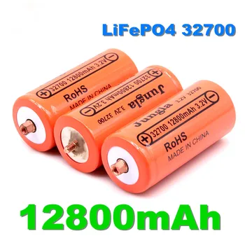 10PCS מקורי חדש 32700 3.2 V lifepo4 סוללות נטענות 12800mAh מקצועית ליתיום ברזל פוספט כוח סוללה עם בורג