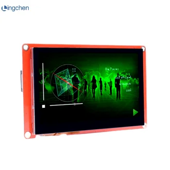Nextion 4.3 אינץ ' LCD-TFT HMI להציג מודול חכם סדרה RGB 65K צבעים קיבולי/התנגדות לוח מגע ללא מארז