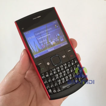המקורית X2 X2-01 טלפון סלולרי נייד QWERTY רוסית עברית ערבית אנגלית מקלדת GSM 850/900/1800/1900 סמארטפון תוצרת פינלנד