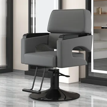 מודרני המספרה כיסאות מספרה מעצב שיער יופי צואה יוקרה הכסא מתכוונן Silla De ברברה סלון ריהוט QF50BC