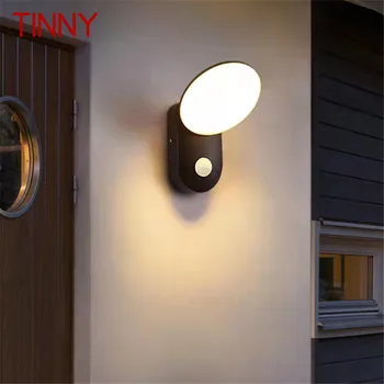מתכתי עכשווי פשוט הקיר מנורת LED עמיד למים וינטאג', מנורות אור חיצוני הביתה מרפסת פרוזדור חצר עיצוב