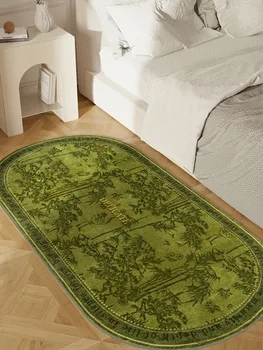 שטיח ירוק יער הבמבוק הדפסה ניילון ספה שטיח אמנות רטרו ליד המיטה שטיח הרצפה 50x150 1600X80 יוקרה בסלון קישוט