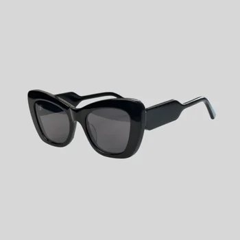 אצטט כיכר רטרו חום במגמת מוצר משקפי שמש לנשים שחור מעצב מותג אופנה נשי בנות UV400 משקפי שמש