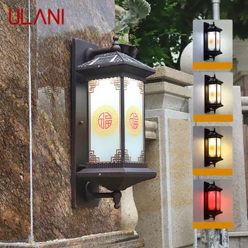 ULANI סולארית מנורת קיר וינטאג', מנורות קיר חיצוני LED אטימות IP65 הביתה חצר מרפסת עיצוב תאורה