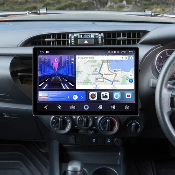עבור טויוטה Hilux לאסוף AN120 2022 2023 RHD אנדרואיד QLED 2K המכונית CarPlay רדיו סטריאו ראש יחידת ניווט GPS אודיו