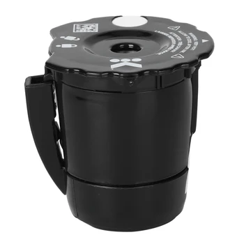 קפה שחור כמוסה כוס קפה טחון פילטר למילוי קפה פילטר נשלף המכסה על Keurig K-הגביע Pod 2.0 עבור K-גביע 2.0