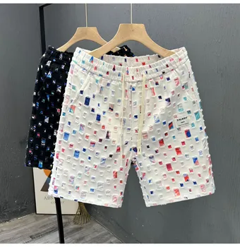 C06417 חמה למכירה אופנה חדשה 2023 מזדמנים מכנסיים קצרים פופולרי מותג מפורסם עיצוב אופנה סגנון המפלגה בגדי גברים