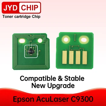 C9300 מדפסת צ 'יפ C13C050605 C13C050604 C13C050603 C13C050602 טונר איפוס שבב Epson AcuLaser C9300 השאר מחסנית צ' יפס
