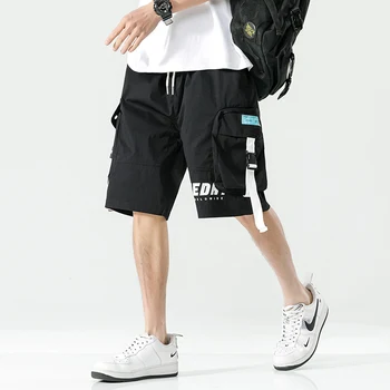 אופנה גברים המודפס קצרים בקיץ מזדמנים ספורט כדורסל מכנסי באגי גברים בגדי הריצה פאנק בסגנון אופנת רחוב דק עובי