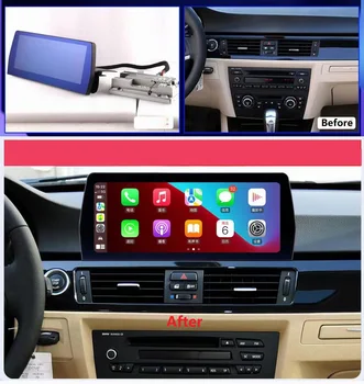 12.3 אינץ אנדרואיד 12 ברכב נגן מולטימדיה ניווט GPS עבור ב. מ. וו סדרה 5 E60 E61 E90 E92 CCC CIC רדיו WIFI Carplay מסך