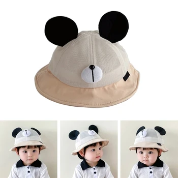 התינוק רשת כובע פעוטות תינוקות בנים בנות כובע לנשימה חמוד כובע כובע לאביב קיץ מתנה לתינוק מקלחת קל משקל