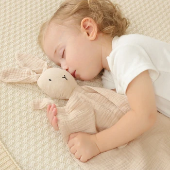 תינוק כותנה כותנה שמיכה, שמיכה רכה הרך הנולד ישן בובות ילדים אופנה לישון צעצוע להרגיע לפייס את המגבת ביבס