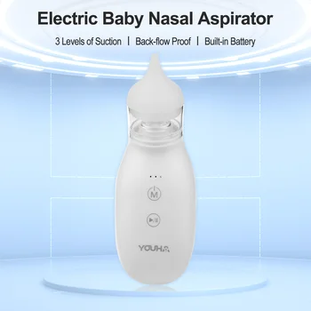 YOUHA Q2 תינוק האף אספירטור סיליקון מתכוונן שאיבה חשמלית הילד האף מנקה בריאות בטיחות רעש נמוך האף פראייר