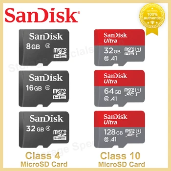 SanDisk Ultra MicroSDXC UHS-I כרטיס זיכרון C10 Full HD A1 SanDisk Sdhc C4 כרטיס MicroSD טרנס כרטיס פלאש עבור טלפון אנדרואיד