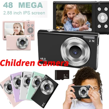 ילדים המצלמה של הילד מצלמה דיגיטלית פוקוס אוטומטי Vlogging המצלמה מצלמת וידאו FHD 1080P 48MP עם 16X זום דיגיטלי קומפקטי מצלמות