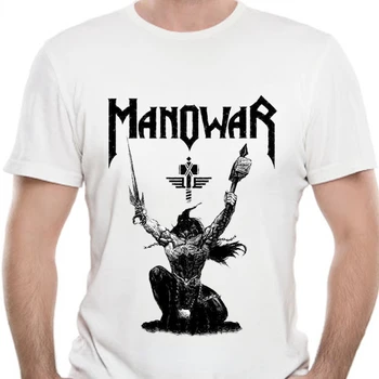 חדש Manowar חולצת הטריקו של הגברים גברים, נשים, קיץ אופנה לנשימה רופף רחוב ביגוד עליון לשני המינים היפ הופ מזדמן דפוס T-שיר