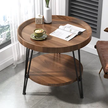 נורדי מעץ, שולחנות קפה איפור האוכל קפה שולחן פינת שולחן סלון קטן Esstische הסלון רהיטים T50CJ