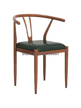 נורדי האוכל הכיסא משק y כיסא ברזל חזרה Taishi כיסא פשוט טבעת הכיסא חיקוי עץ מלא מסעדה סינית תה חלב