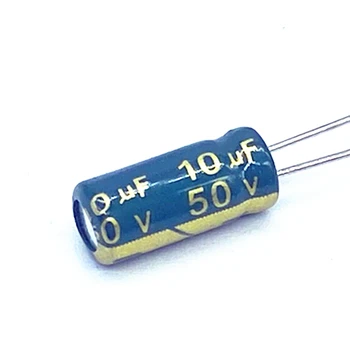 20pcs/lot 50V 10UF אלומיניום אלקטרוליטיים קבלים בגודל 4*7mm 10UF 20%