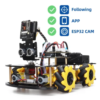 רובוט Starter עבור Arduino תכנות עם ESP32 Wifi מצלמה וקודים לומד לפתח מיומנות גרסה מלאה אוטומציה להגדיר