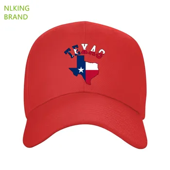 כובעים כובעי בייסבול עבור גברים, נשים, ילדים מדינת טקסס צללית אמנות עיצוב הדגל פטריוטי מגניב המדינה טיולים הים דלי Casquett