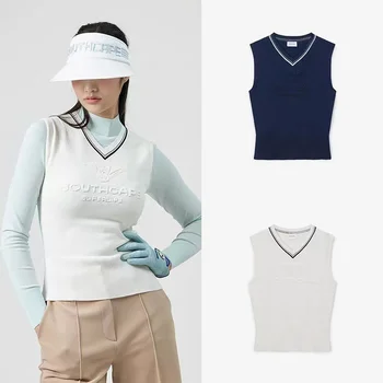 דרום קוריאה 23 גולף חדש חליפת קיץ נשים מקרית Slim האפוד אלסטי אופנה Multi-צבע מכנסיים קצרים 2-piece סט