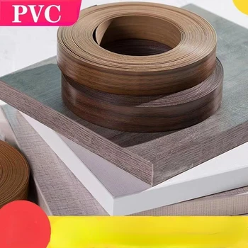 10M דבק עצמי ריהוט עץ פורניר דקורטיבי קצה פסי PVC רהיטים ארון משרדי שולחן משטח עץ שולי