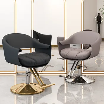 איפור מתכווננת הכסא יוקרה שיער קעקוע אוכף כיסא שיער Masssage סלון Cadeira דה Barbeiro סלון ריהוט