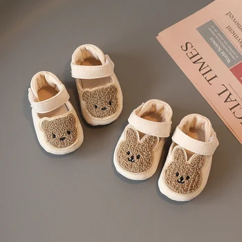 2022 חדש פעוט, תינוק נעליים של בנים-בנות נעלי בית Prewalker מזדמנים נעלי חורף חיות קטנות ראשון הליכונים