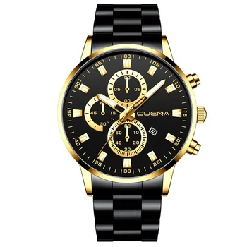 יוקרה High-end לצפות לגברים אופנה נירוסטה אנלוגי תאריך קוורץ שעון יד מותג העליון עסקי מזדמן שעונים Relogio