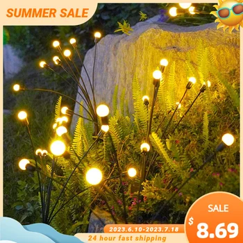 מנורה סולרית חיצונית גן עיצוב גחלילית אורות חיצונית אור השמש עמיד למים הדשא המנורה עיצוב אורות השמש חיצונית אורות גן